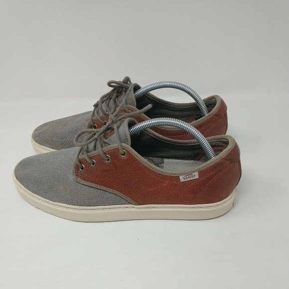 Vans OTW Leather Canvas Flat Bottom Lace Up Sneakers Men's Size 10.5 - Picture 4 of 12